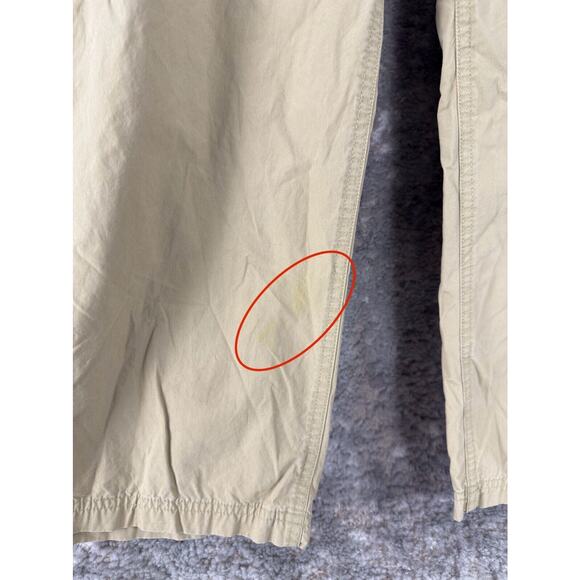 Orton Brothers Sz XL Ankle 100% Cotton Flat Front Pants Khaki Button Zip Casual - Picture 2 of 12